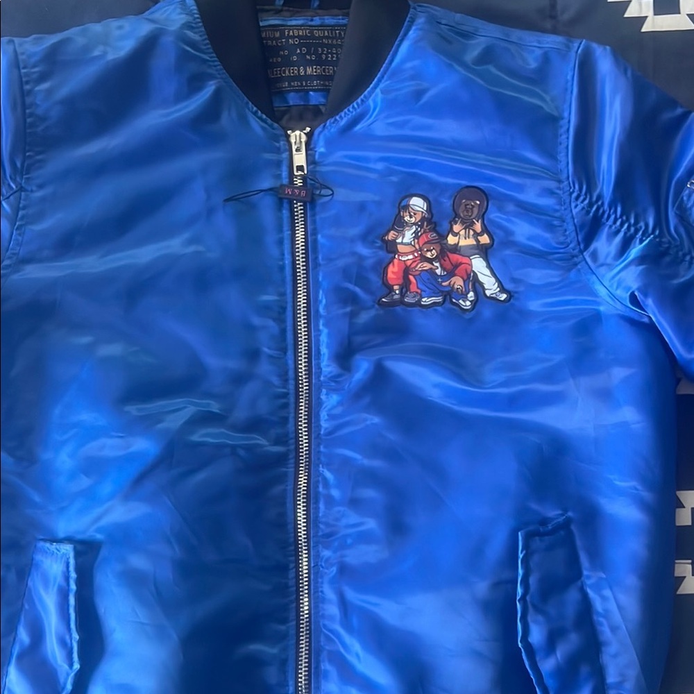 Blue Kids Bomber Jacket